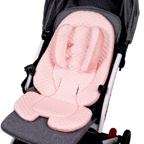 KAKIBLIN Head and Body Support Pillow Infant Car Seat Insert for Newborn to Toddler,3D Breathable Fabric Carseat Head Support,Stroller Baby Car Seat Cushion for Swing, Stroller, Bouncer
