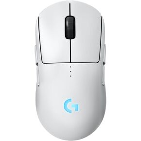ماوس الألعاب اللاسلكي Logitech G PRO 2 Lightspeed، ماوس لليد اليمنى أو اليسرى مع ما يصل إلى 4 أزرار جانبية مغناطيسية قابلة للتخصيص والتبديل، ومستشعر 32k DPI، وشحن USB-C، للكمبيوتر الشخصي/Mac - أبيض in Kuwait