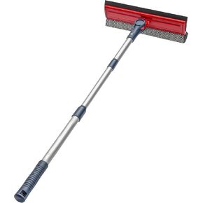 DSV Standard Squeegee Window Cleaner Tool 2-in-1 Window Squeegee for Window Cleaning, 60" Window Cleaning Squeegee Kit with Bendable Head, Window Cleaning Tool With Extension Pole for Home, Car, Glass