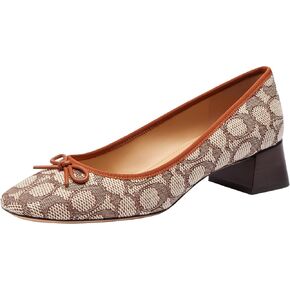 Coach Women's Ava Mini Signature Jacquard Ballet Pump