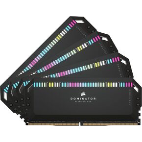 Corsair Dominator Platinum RGB DDR5 32GB (2x16GB) 5600MHz C36 Intel Optimized Desktop Memory (Onboard Voltage Regulation, Patented CORSAIR DHX Cooling, 12 Ultra-Bright CAPELLIX RGB LEDs) Black in Kuwait