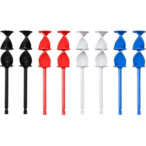 8 pcs Helix Resin Mixer, BOSOIRSOU Reusable Epoxy Mixer Paint Stirrer for Drill Stirring, Resin Mixer Paddles, Drill Mixer Attachment for Resin Mixing Paint Mixing