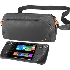 Carrying Case for Steam Deck/Steam Deck OLED/ASUS ROG Ally X, Protective Shoulder Bag for Consoles & Accessories, Storage Sling Bag for Daily Use and Travel
