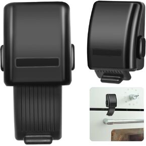 2 PCS Oven Lock Child Safety, Oven Door Lock Baby Proofing Black Oven Lock for Children with Self-Adhesive Oven Kids Safety Lock Oven Safety Locks for Toddlers