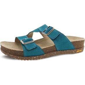 Dansko Dayna Double Buckle, Slip-On Sandal for Women - Cushioned Cork Midsole for Comfort and Shock Absorption - Vibram ECOSTEP EVO Rubber Outsole for Long-Lasting Wear