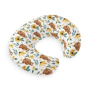 HawSkgFub Hawaii Tropical Beach Surf Nursing Pillow Cover for Baby Girls, Pink Summer Coconut Tree Breastfeeding Pillow Slipcover, Nursing Pillowcase for Newborn Infant, Cover Only