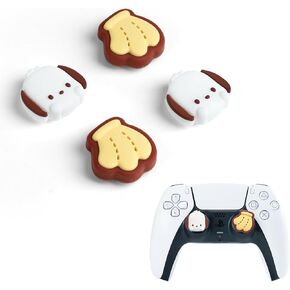 4PCS Thumb Grip Caps Set for PlayStation 5,Anti-Slip Silicone Analog Joystick Cover,Cute Thumbstick Caps Compatible with PS4/PS5/NS Pro Controller