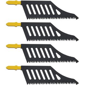 4PCS Flush Cutting Jigsaw Blade T Shank Jigsaw Blades 112mmx32mmx1.2mm Compatible with Dewalt Compatible with Bosch, 11 TPI