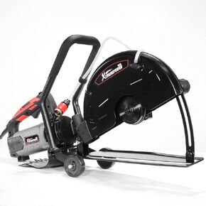 XtremepowerUS 2600W Electric Cutter Circular Saw Concrete Saw 14" Disc Angle Cutter Wet/Dry Circular Blade w/Guide Roller