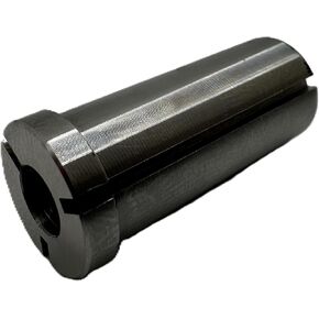 High Precision Steel Router Collet Reducer, 1/2" OD x 1/4" ID, CNC Router Bit Collet Reduction Sleeve, Industrial-Grade Steel, 1.25" Length for Smooth and Reliable Performance