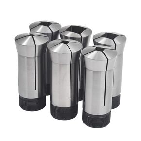 6-Pack Precision 5C Square Collet Set 1/4-3/4in Mill Chuck Holder