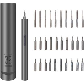 Mini Electric Screwdriver，32 in 1 Precision electric screwdriver set，Small Power Screwdriver Cordless Rechargeable, Electronic Repair Tool Kit for PC, Computer, Laptop, Phone,watch,RC Drone