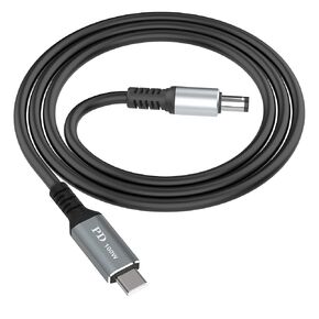 USB C to DC 5.5mm x 2.1mm Power Charging Cord for Laptop (5521), Aluminum Alloy USB Type C Male Input to DC 5.5 x 2.1mm Male Power Charging Cable up to 100W