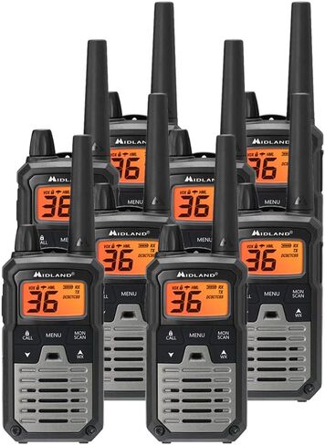 Midland T290VP4 High Powered GMRS Two Way Radios - 6 Pack Bundle w/Headsets & Chargers in Kuwait