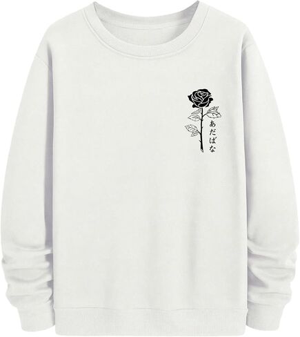 GORGLITTER Men's Bear Graphic Sweatshirts Round Neck Long Sleeve Pullover Tops Hoodie in Saudi Arabia