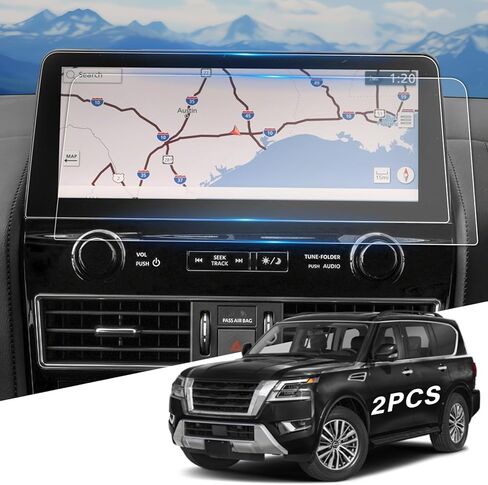 2Pcs 7" Screen Protectors for Polaris RZR PRO XP/R Turbo Sportsman Ranger General Xpedition Ride Command Snowmobile 7S 2019-2024 9H Tempered Glass - Matte/Anti-glare/Anti-fingerprint in Kuwait