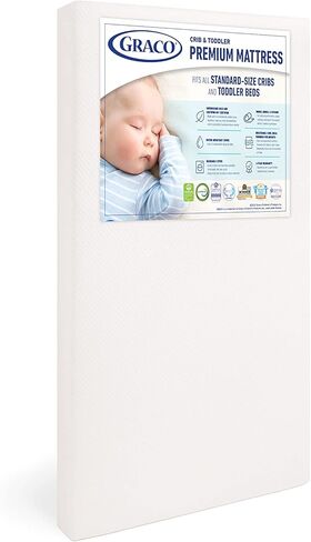 مجموعة أساسيات حضانة Graco Theo Crib and Mattress (أسود) - مرتبة سرير أطفال ومرتبة معتمدة من GREENGUARD Gold، أسرة مع مرتبة متضمنة، سرير أطفال قابل للتحويل، مراتب أطفال لسرير الأطفال in Saudi Arabia