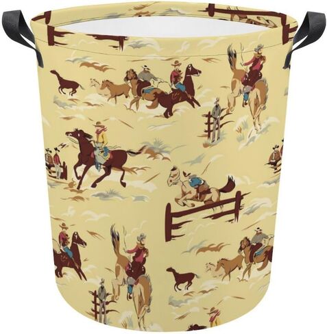 Western Aztec Cow Print Baby Laundry Hamper,Laundry Basket,Waterproof Storage Bin for Bedroom,Clothes Organizer Basket,Toys Box,Room Decor in Saudi Arabia