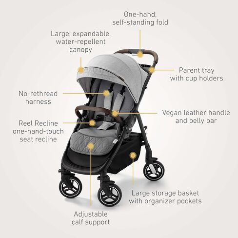 Graco Premier Merge Travel System, Stroller Car Seat Combo, Includes SnugRide SnugFit 35 LX Infant Car Seat, Midtown in Saudi Arabia
