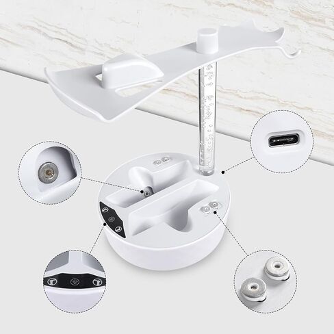 Controller Charging Dock for PS5 VR2,PSVR 2 Charging Station with Breath RGB Light Support for PSVR2 Holder Display Stand for PSVR2 Accessories 4 Magnetic Clasp & Type-C Cable in Saudi Arabia