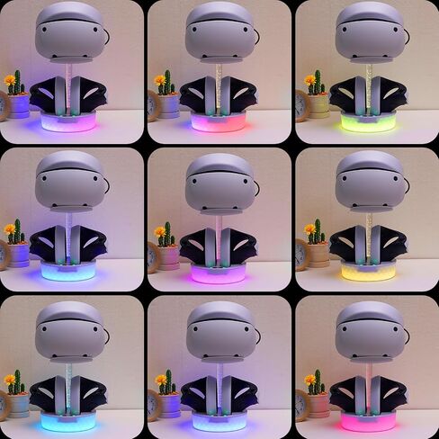 Controller Charging Dock for PS5 VR2,PSVR 2 Charging Station with Breath RGB Light Support for PSVR2 Holder Display Stand for PSVR2 Accessories 4 Magnetic Clasp & Type-C Cable in Saudi Arabia