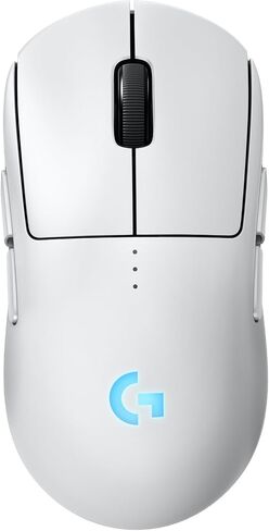 Logitech G PRO 2 Lightspeed Wireless Gaming Mouse, Right- or Left-Handed Mouse with up to 4 Customizable and Switchable Magnetic Side Buttons, 32k DPI Sensor, USB-C Charging, for PC/Mac - White in Saudi Arabia