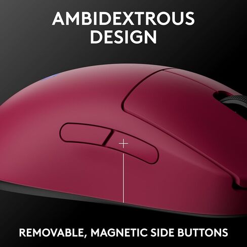 Logitech G PRO 2 Lightspeed Wireless Gaming Mouse, Right- or Left-Handed Mouse with up to 4 Customizable and Switchable Magnetic Side Buttons, 32k DPI Sensor, USB-C Charging, for PC/Mac - White in Saudi Arabia