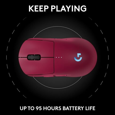 Logitech G PRO 2 Lightspeed Wireless Gaming Mouse, Right- or Left-Handed Mouse with up to 4 Customizable and Switchable Magnetic Side Buttons, 32k DPI Sensor, USB-C Charging, for PC/Mac - White in Saudi Arabia