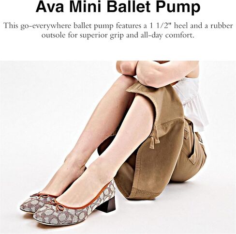Coach Women's Ava Mini Signature Jacquard Ballet Pump in Saudi Arabia