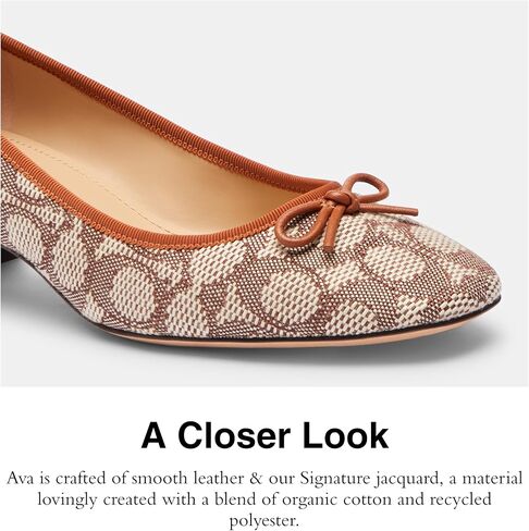 Coach Women's Ava Mini Signature Jacquard Ballet Pump in Saudi Arabia