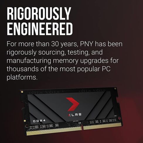 PNY XLR8 Gaming 16GB DDR4 3200MHz (PC4-25600) CL20 1.2V Notebook/Laptop (SODIMM) Computer Memory – MN16GSD43200X in Saudi Arabia