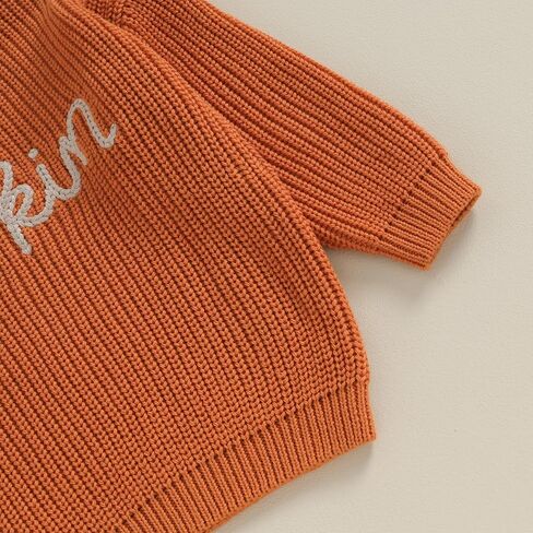 Baby Girl Knit Sweater Chunky Long Sleeve Halloween Pumpkin Gost Pullover Sweater Crewneck Fall Winter Knitwear in Saudi Arabia
