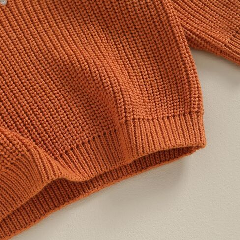 Baby Girl Knit Sweater Chunky Long Sleeve Halloween Pumpkin Gost Pullover Sweater Crewneck Fall Winter Knitwear in Saudi Arabia