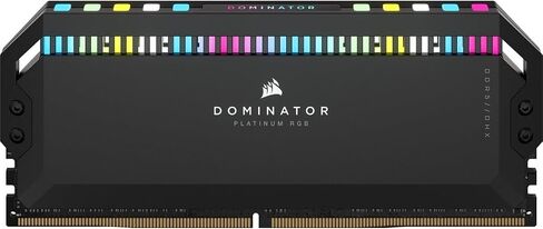 كورسير دوميناتور بلاتينيوم RGB DDR5 32GB (2x16GB) DDR5 5600 (PC5-44800) C36 1.25 فولت - اسود، CMT32GX5M2B5600C36، 2×16GB in Saudi Arabia