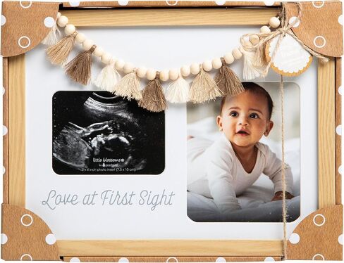 My First Year Hinged Picture Frame, Baby's First Twelve Months Photo Collage and Gender Neutral Keepsake, New Mom Gift and Nursery Décor, I Love You To The Moon And Back in Saudi Arabia