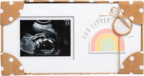 My First Year Hinged Picture Frame, Baby's First Twelve Months Photo Collage and Gender Neutral Keepsake, New Mom Gift and Nursery Décor, I Love You To The Moon And Back in Saudi Arabia