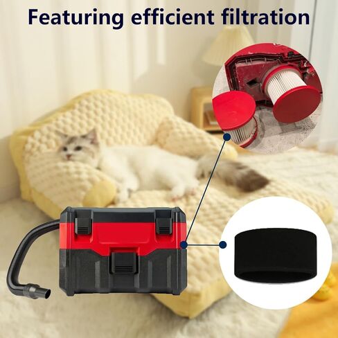 2 حزمة مرشح فراغ لميلووكي 49-90-1900 M18 M12 الوقود + 2 حزمة مرشحات الإسفنج، 49-90-2015 استبدال HEPA، متوافق مع 0880-20 ميلووكي اللاسلكي والمكانس الجافة الرطبة in Kuwait