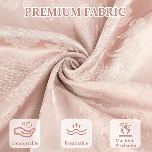 Pregnancy Pillow Cover, Maternity Pillow Cover, J Shaped Full Body Pillow Case Fits Most 55/57 Inch Pregnant Pillow, Comfortable and Machine Washable, Rose Gold (Cover Only) in Saudi Arabia