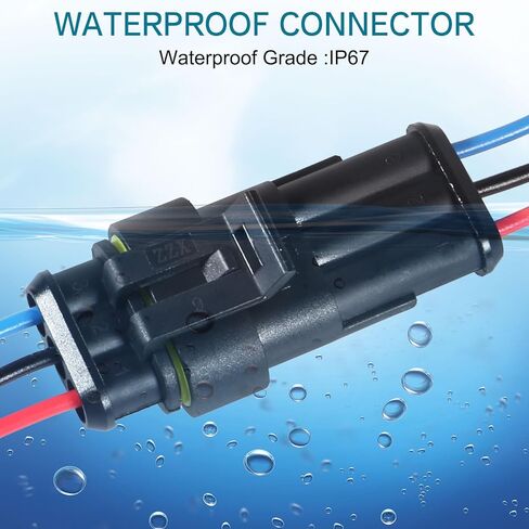 6 Pin Waterproof Connectors Electrical Wire Connector 16 AWG Male Female Plug Socket Quick Disconnect Waterproof Plug for Car Truck Motorcycle Marine Boat(8 Kits) in Kuwait