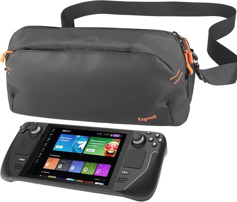 Carrying Case for Steam Deck/Steam Deck OLED/ASUS ROG Ally X, Protective Shoulder Bag for Consoles & Accessories, Storage Sling Bag for Daily Use and Travel in Saudi Arabia