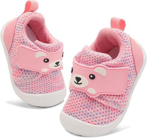FEETCITY Baby Walking Shoes Wide Baby Shoes Boys Girls Infant Sneakers Crib Shoes Breathable Toddler Barefoot Shoes Slip On Shoes in Kuwait
