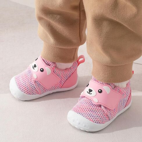 FEETCITY Baby Walking Shoes Wide Baby Shoes Boys Girls Infant Sneakers Crib Shoes Breathable Toddler Barefoot Shoes Slip On Shoes in Kuwait