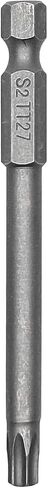 TT27 Torx Screwdriver Bit with Hole, 10pcs Magnetic Torx Head Screwdriver Bits, Length 75mm, Silver in Saudi Arabia