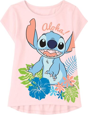 Disney Lilo & Stitch T-Shirt (Sets) Angel Nani Pleakley Jookiba Kids Graphic Outfit Tee Toddlers Birthday to Girls Clothes in Saudi Arabia