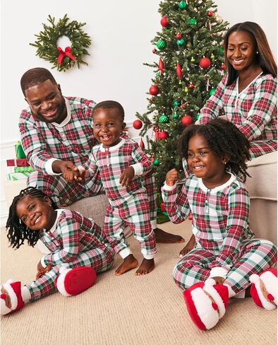 The Children's Place Baby Family Matching, Plaid Thermal Pajamas Sets in Saudi Arabia