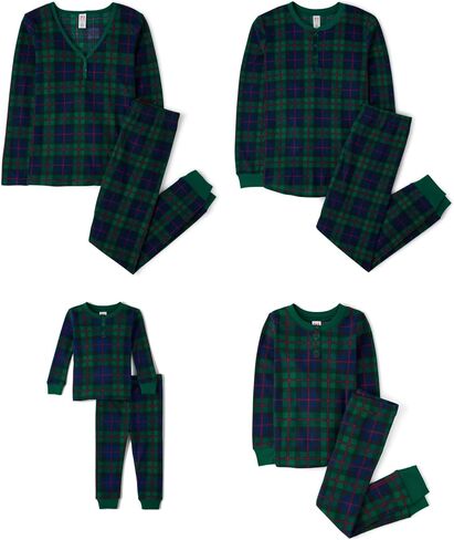 The Children's Place Baby Family Matching, Plaid Thermal Pajamas Sets in Saudi Arabia