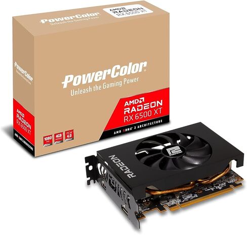 PowerColor Fighter AMD Radeon RX 6500 XT Gaming Graphics Card with 4GB GDDR6 Memory in Kuwait