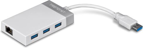 TRENDnet USB 3.0 to Gigabit Ethernet Adapter, Full Duplex 2Gbps Ethernet Speeds, Up to 1Gbps, USB to Gigabit Ethernet Adapter, USB-A, Windows & Mac Compatible, USB Powered, Black, TU3-ETG in Saudi Arabia