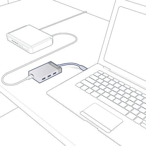 TRENDnet USB 3.0 to Gigabit Ethernet Adapter, Full Duplex 2Gbps Ethernet Speeds, Up to 1Gbps, USB to Gigabit Ethernet Adapter, USB-A, Windows & Mac Compatible, USB Powered, Black, TU3-ETG in Saudi Arabia
