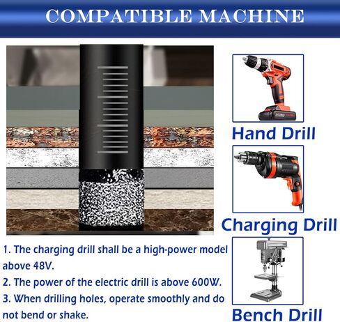 10pc 5/16"Diamond Drill Bit,8mm Masonry Drill Bits Set for Porcelain Tile Ceramic Stone Granite Marble Hex Shank Diamond Hole Saw Drill Bit (Blue) … in Kuwait